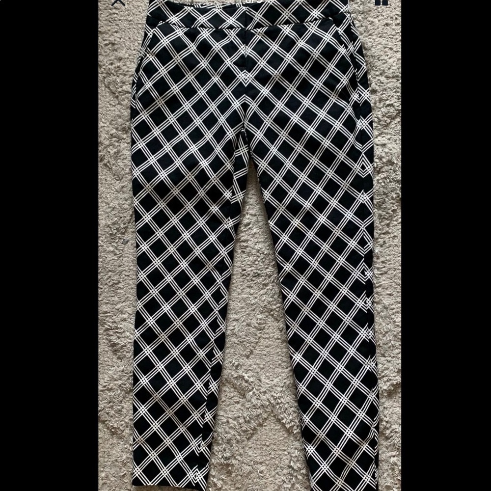 EXPRESS Mid Rise Columnist Ankle Pants (4R)